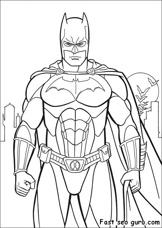 printable batman costume arkham city coloring in sheet